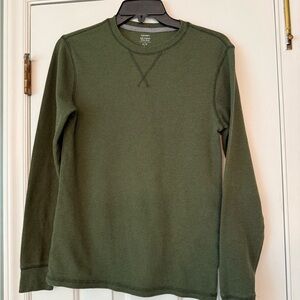 Old Navy Men's Olive Long Sleeve Shirt